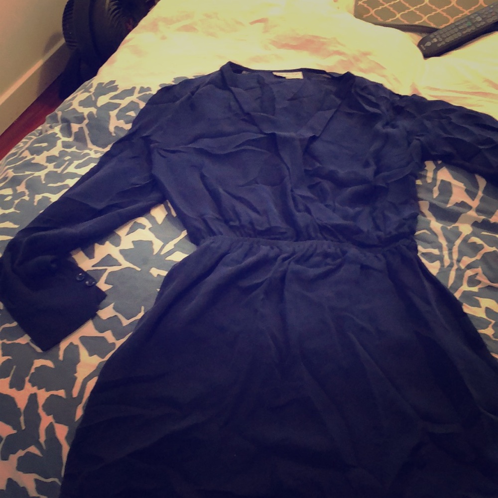 Silk shirt dress